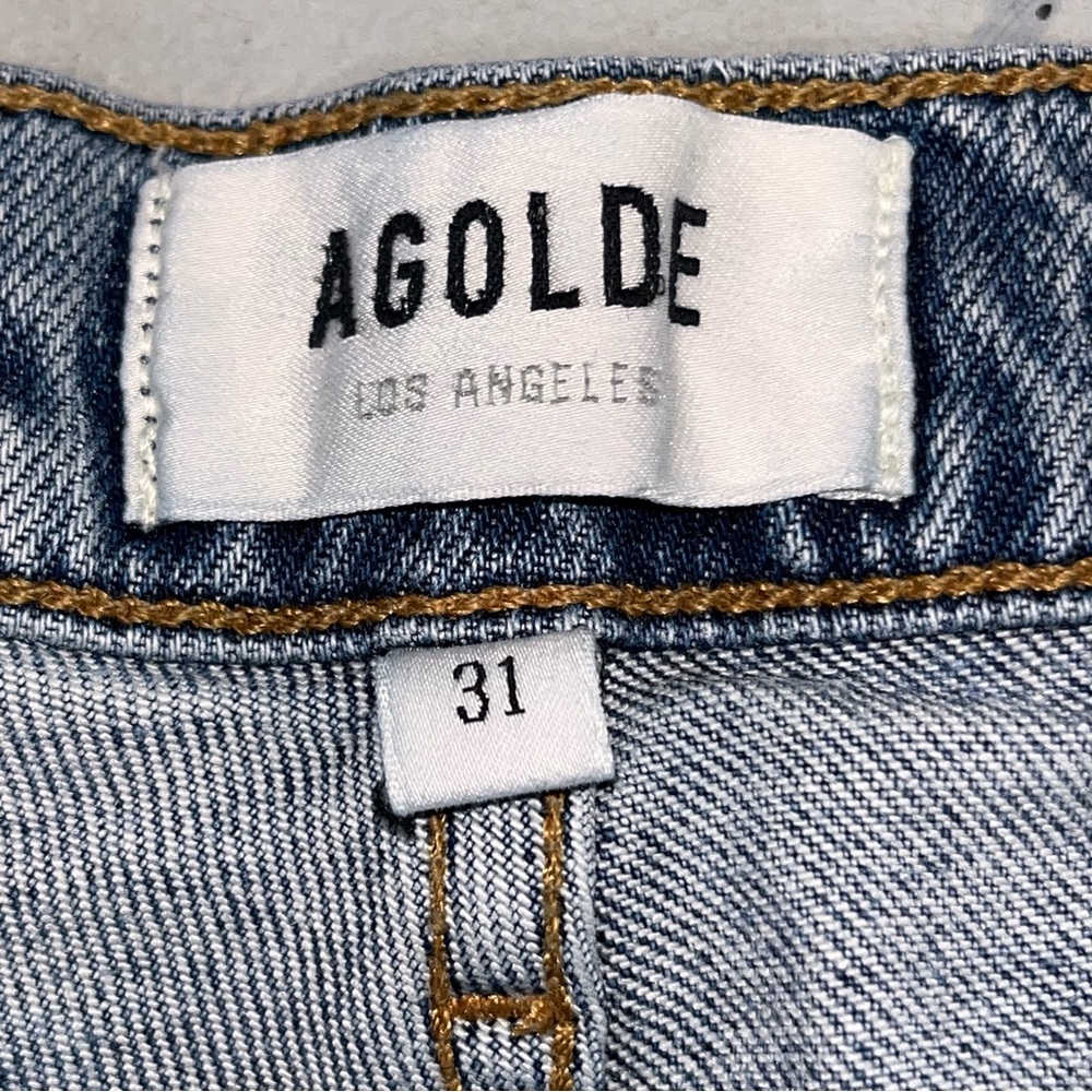Agolde Nico High Rise Distressed Skinny Ankle Jeans Women’s size 31 - Picture 13 of 16